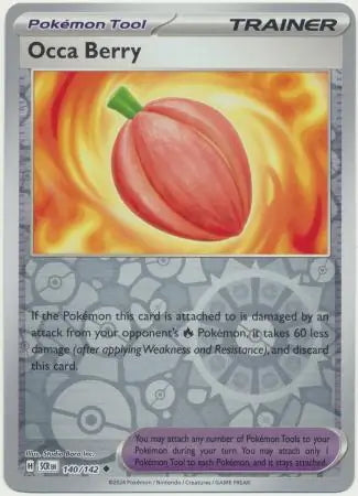 Stellar Crown Occa Berry #140/142 reverse holo